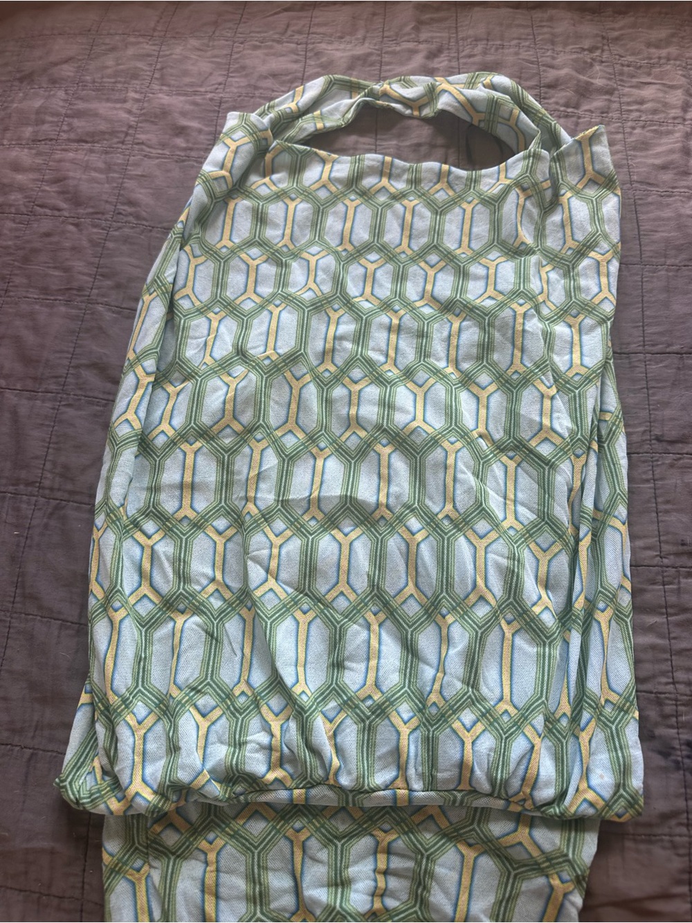 Halter style blouson top